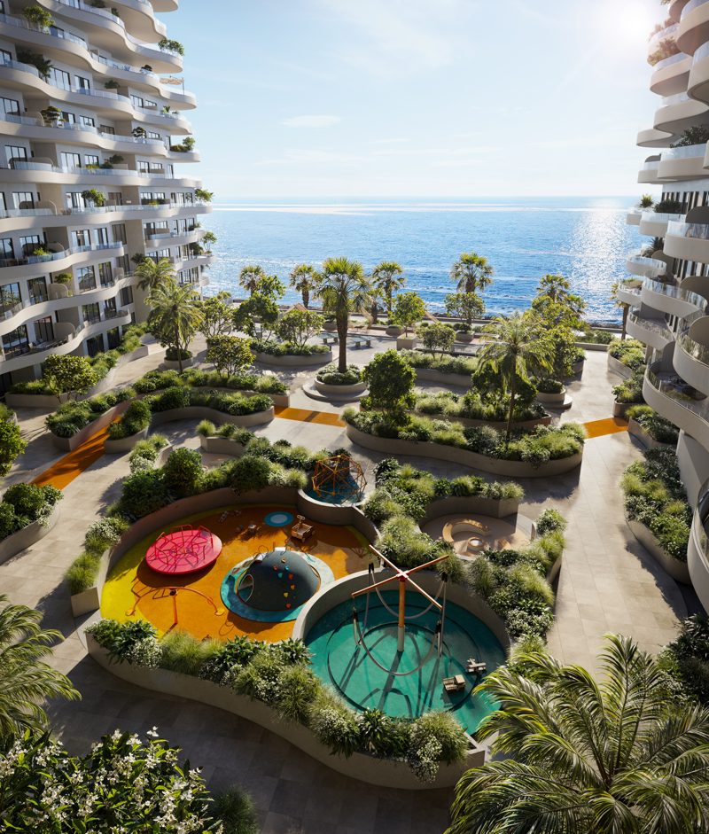 Tropical garden landscaping