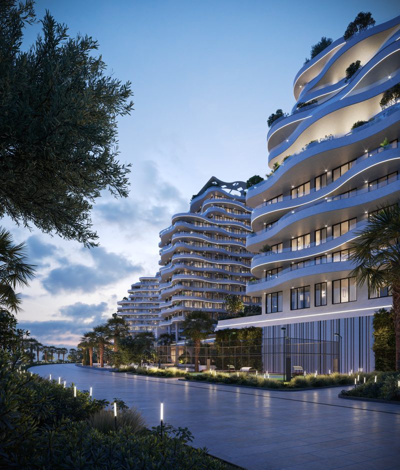 Scenic waterfront promenade